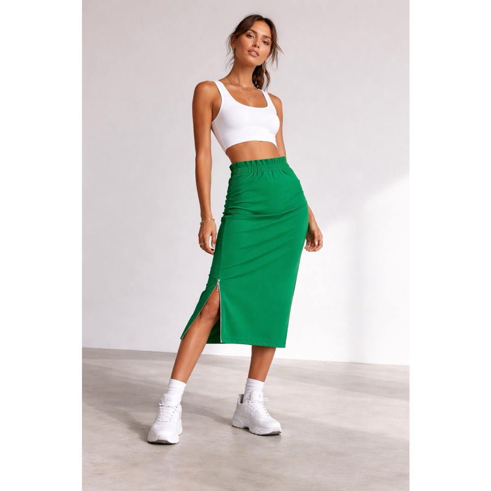 Baum Und Pferdgarten RARE XS Green Hi-Rise Athletic Tennis Midi Skirt Gym EUC